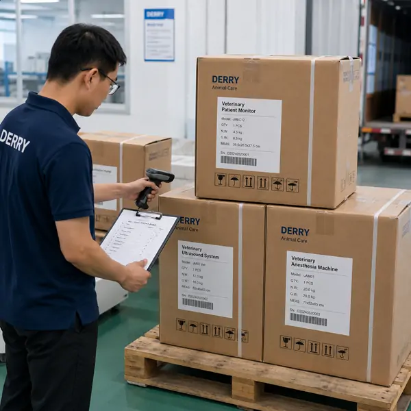 Warehouse packing and international shipment preparation