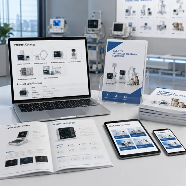 Veterinary equipment product presentation